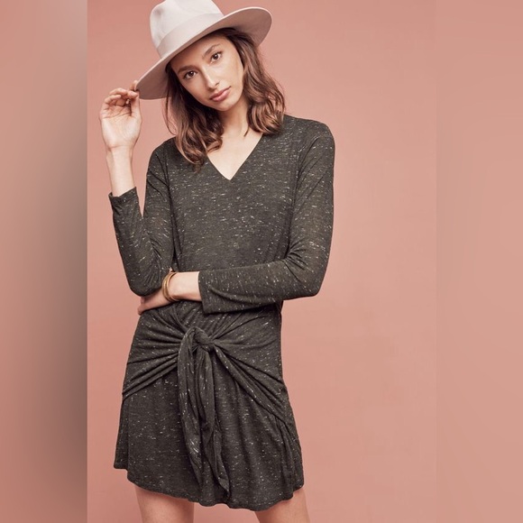 Anthropologie Dresses & Skirts - Dolan Charcoal Long-Sleeve Dress
